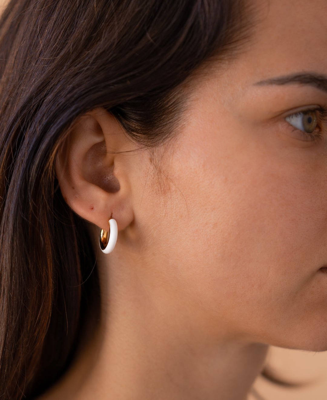 ENAMEL BLACK & WHITE earrings