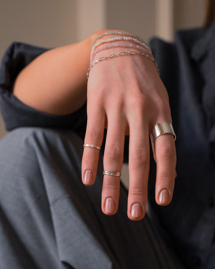 HELEN Sterling Silver and Gold Ring