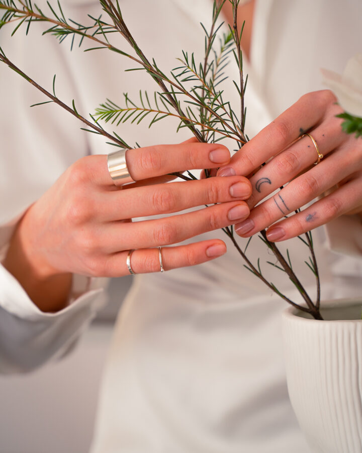 HELEN Sterling Silver and Gold Ring